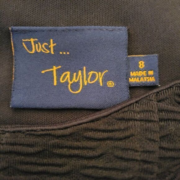 Just... Taylor Black Fit & Flare Dress (Size 8) - Picture 5 of 6